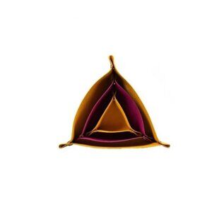 Elevation by Tina Wells Set of 3 Saffiano Triangle Vegan Leather Valet Tray